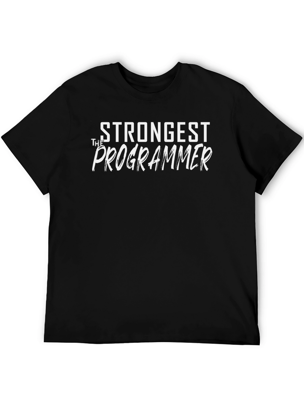 Strongest Programmer Graphic Tee - Black