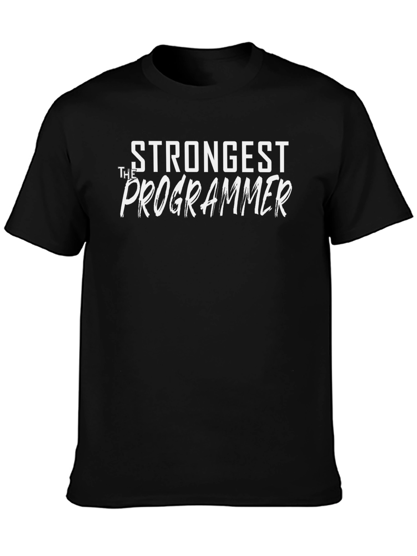 Strongest Programmer Graphic Tee - Black