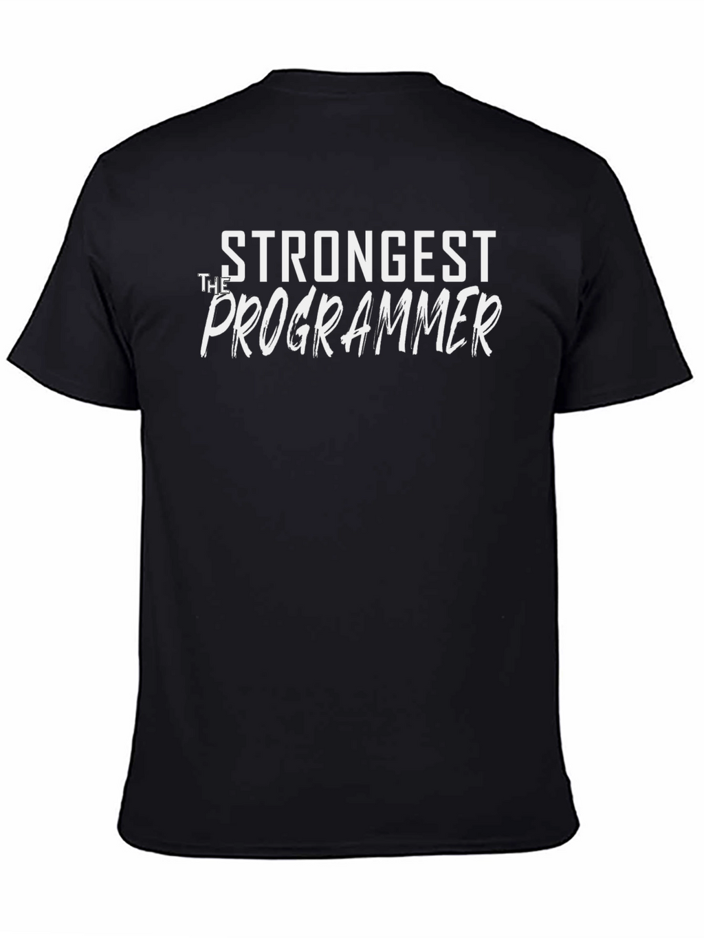 Strongest Programmer Graphic Tee - Black