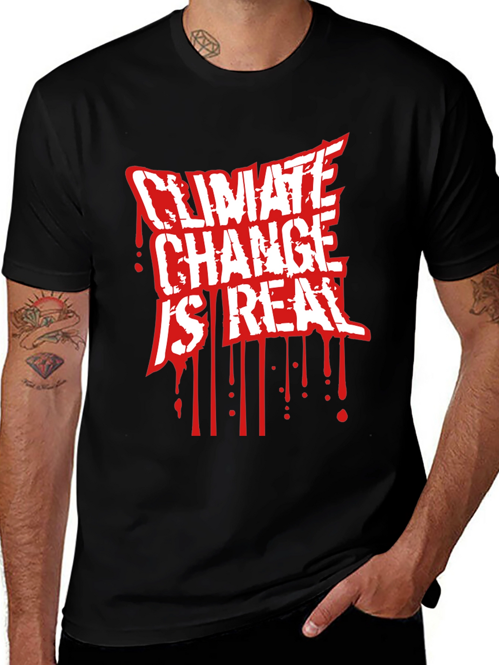 Climate Change Is Real Graphic T-Shirt