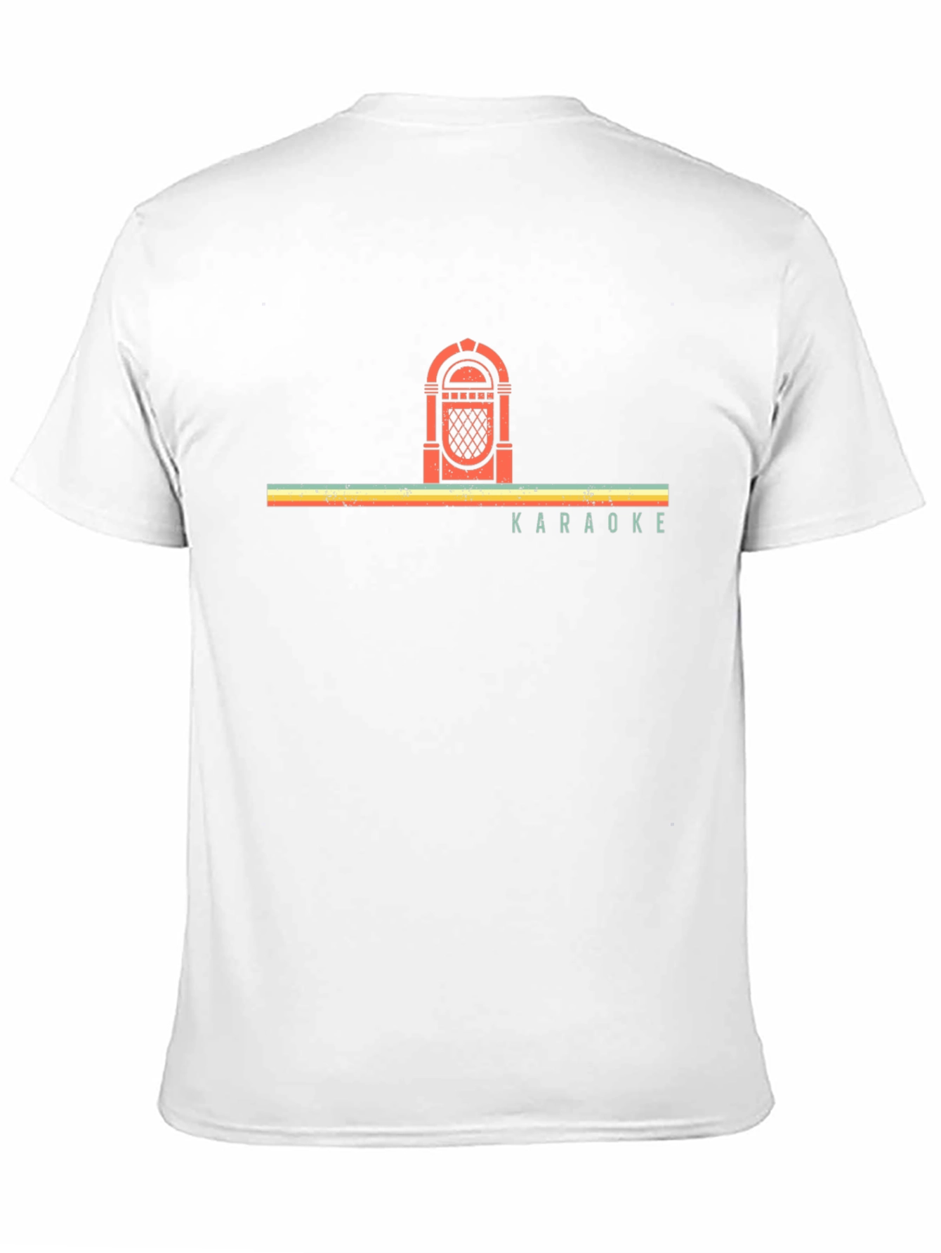 Retro Jukebox Karaoke Graphic Tee - Black