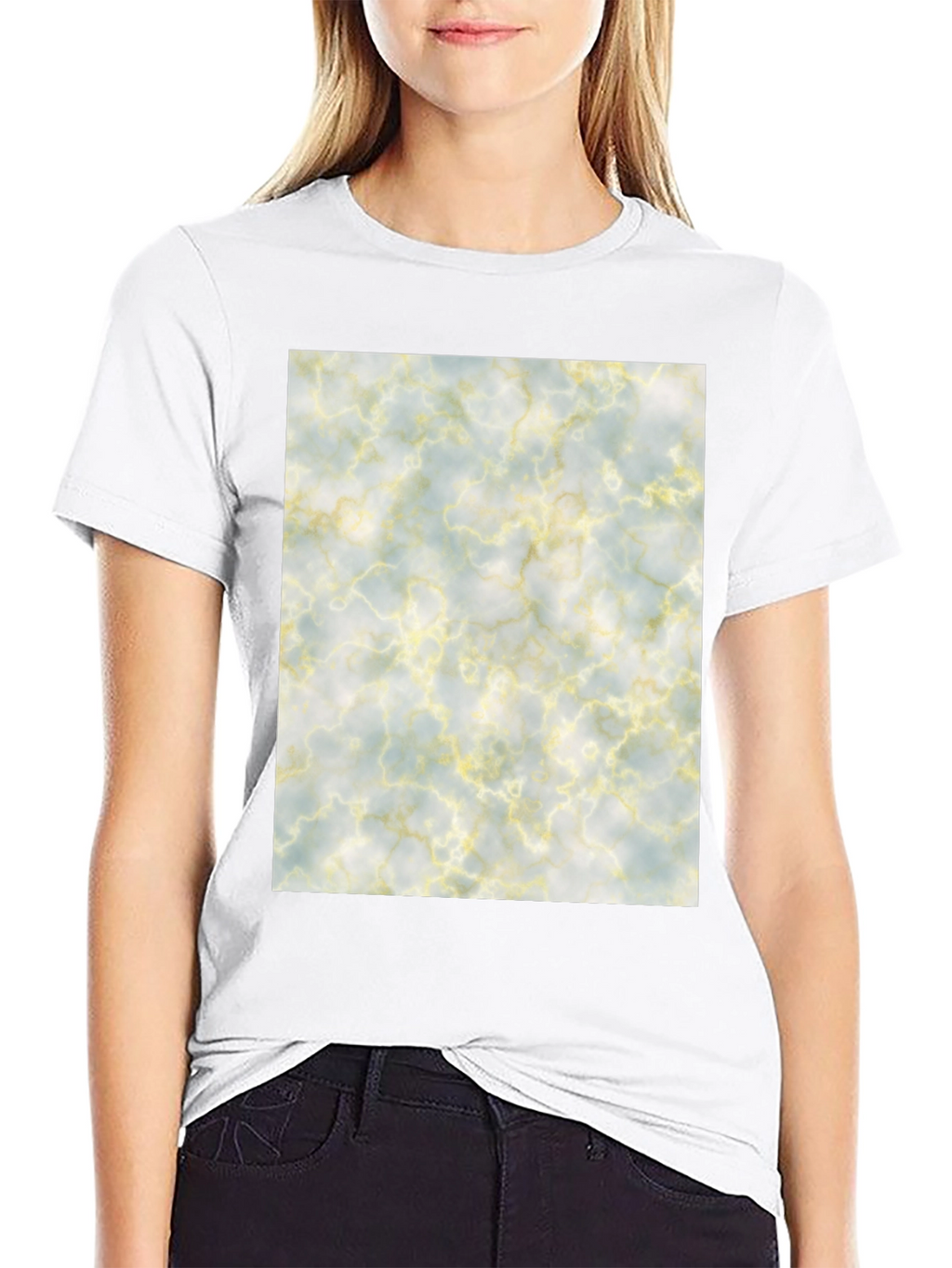 Marble Pattern Tee - Soft & Stylish