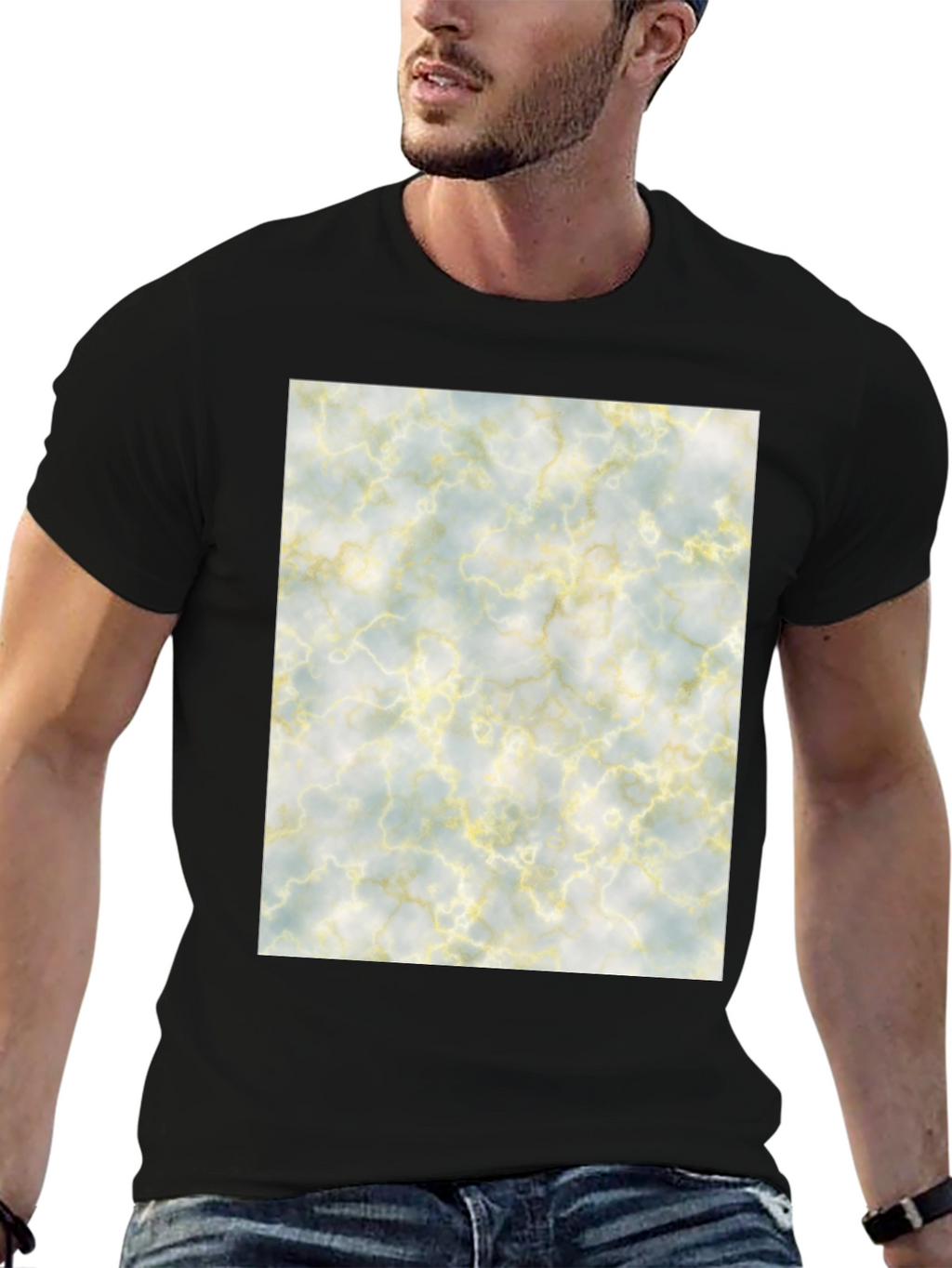 Marble Pattern Tee - Soft & Stylish