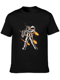 Astronaut Saxophone Player Graphic Tee - Black