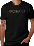 Vaccinated Pride Rainbow T-Shirt