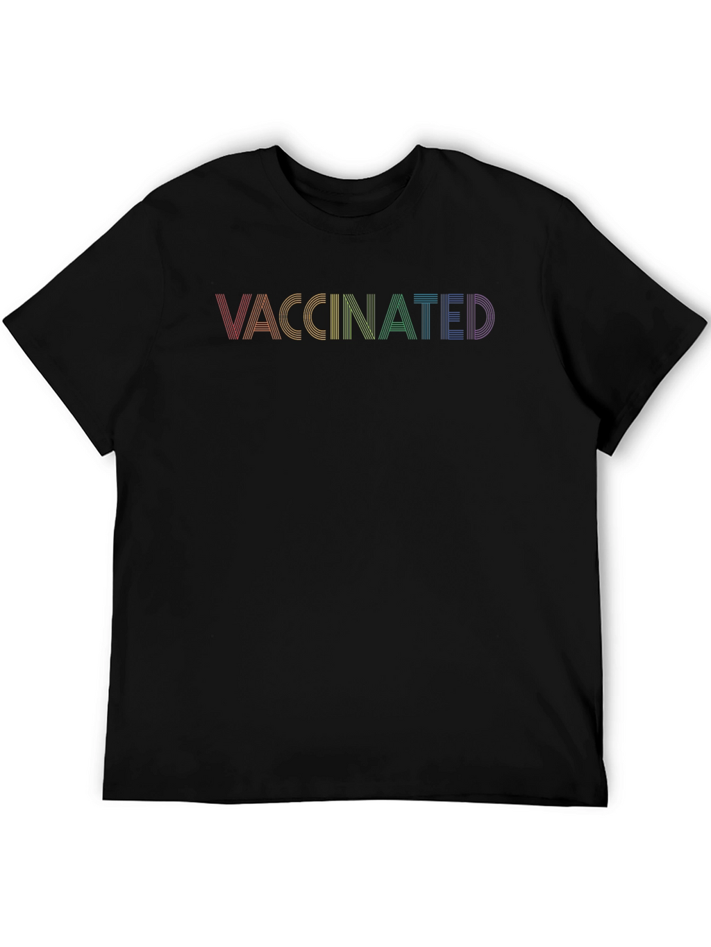 Vaccinated Pride Rainbow T-Shirt