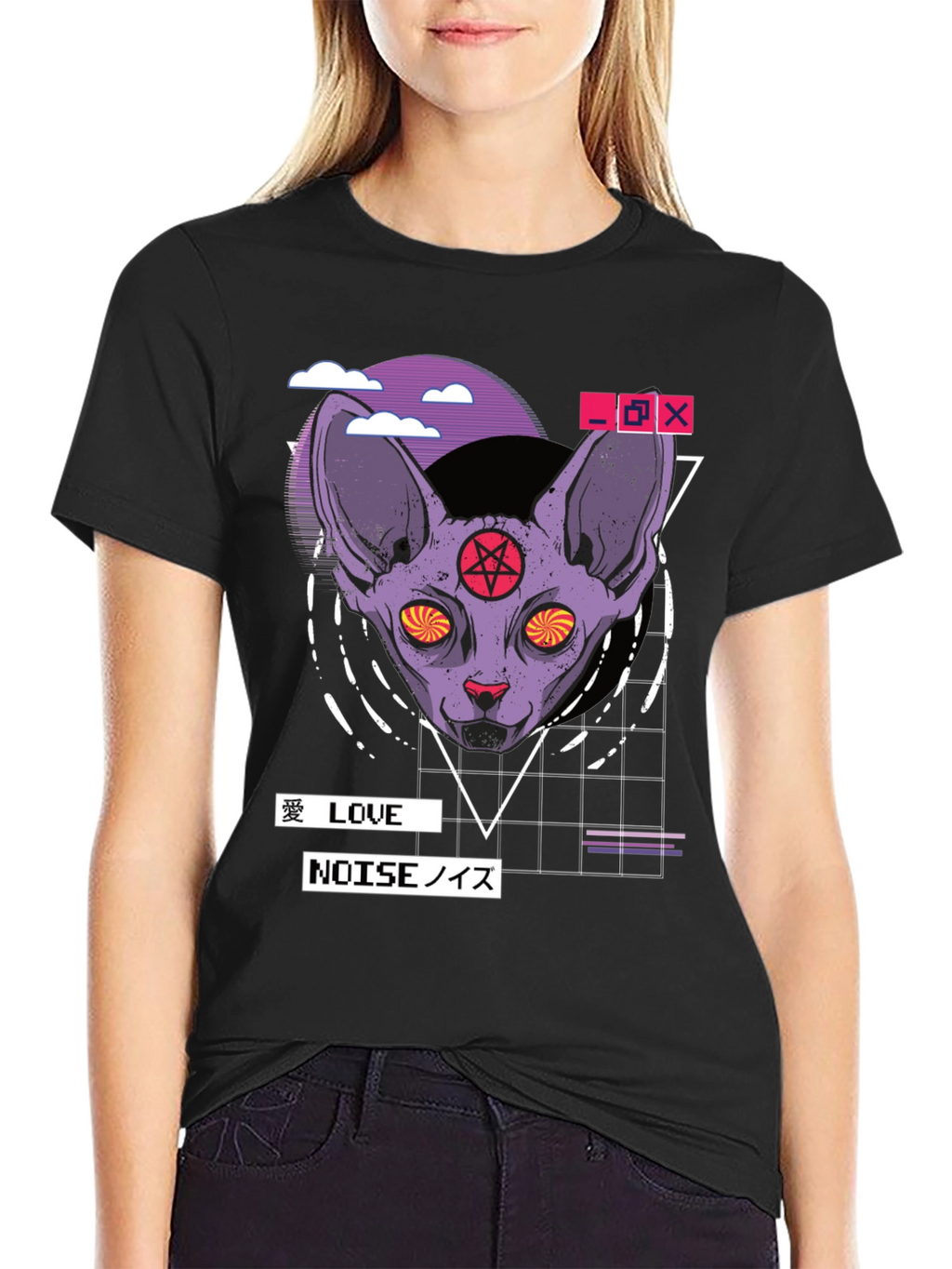 Occult Cat Graphic T-Shirt