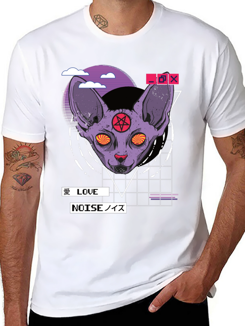 Occult Cat Graphic T-Shirt