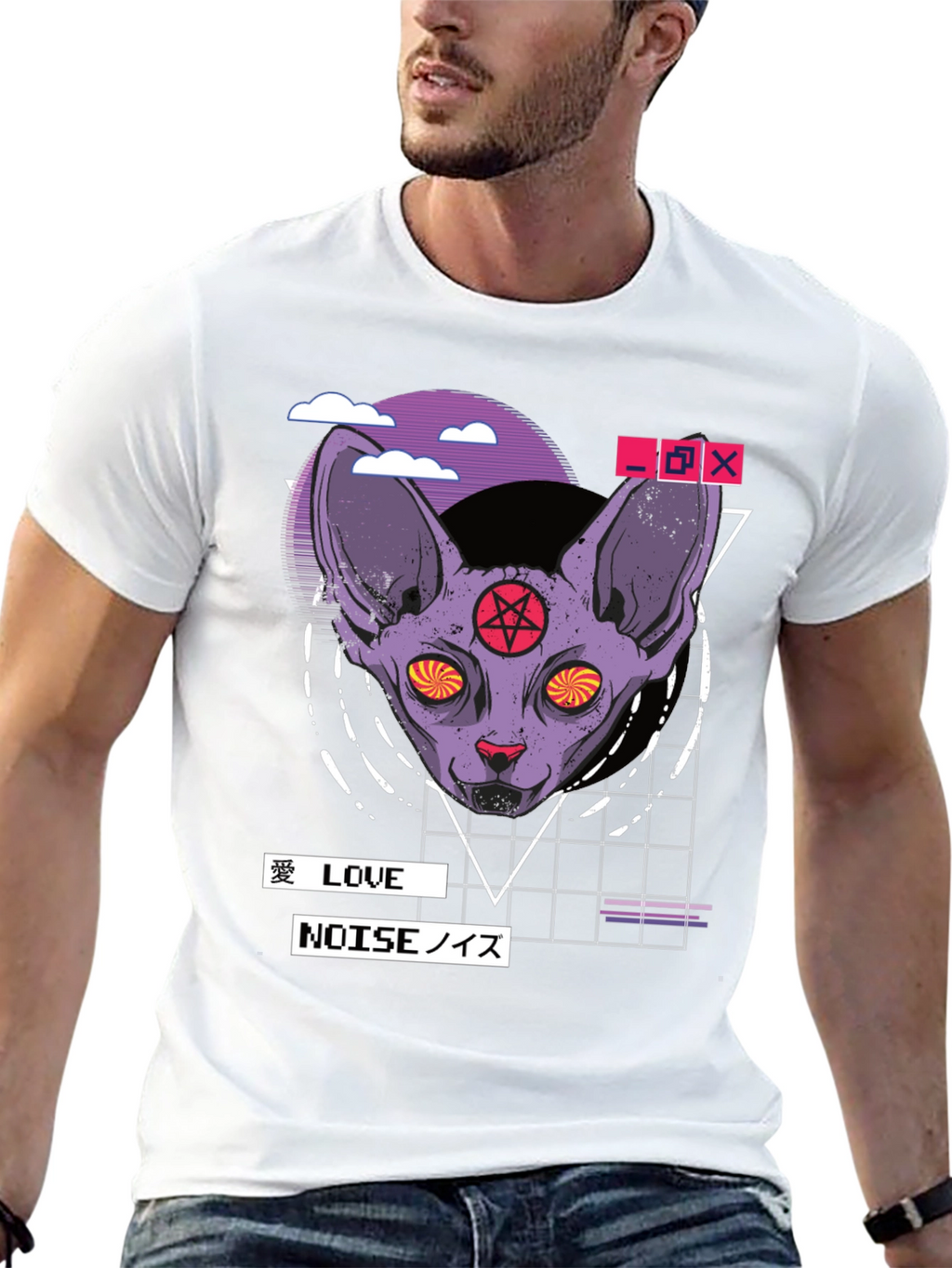 Occult Cat Graphic T-Shirt