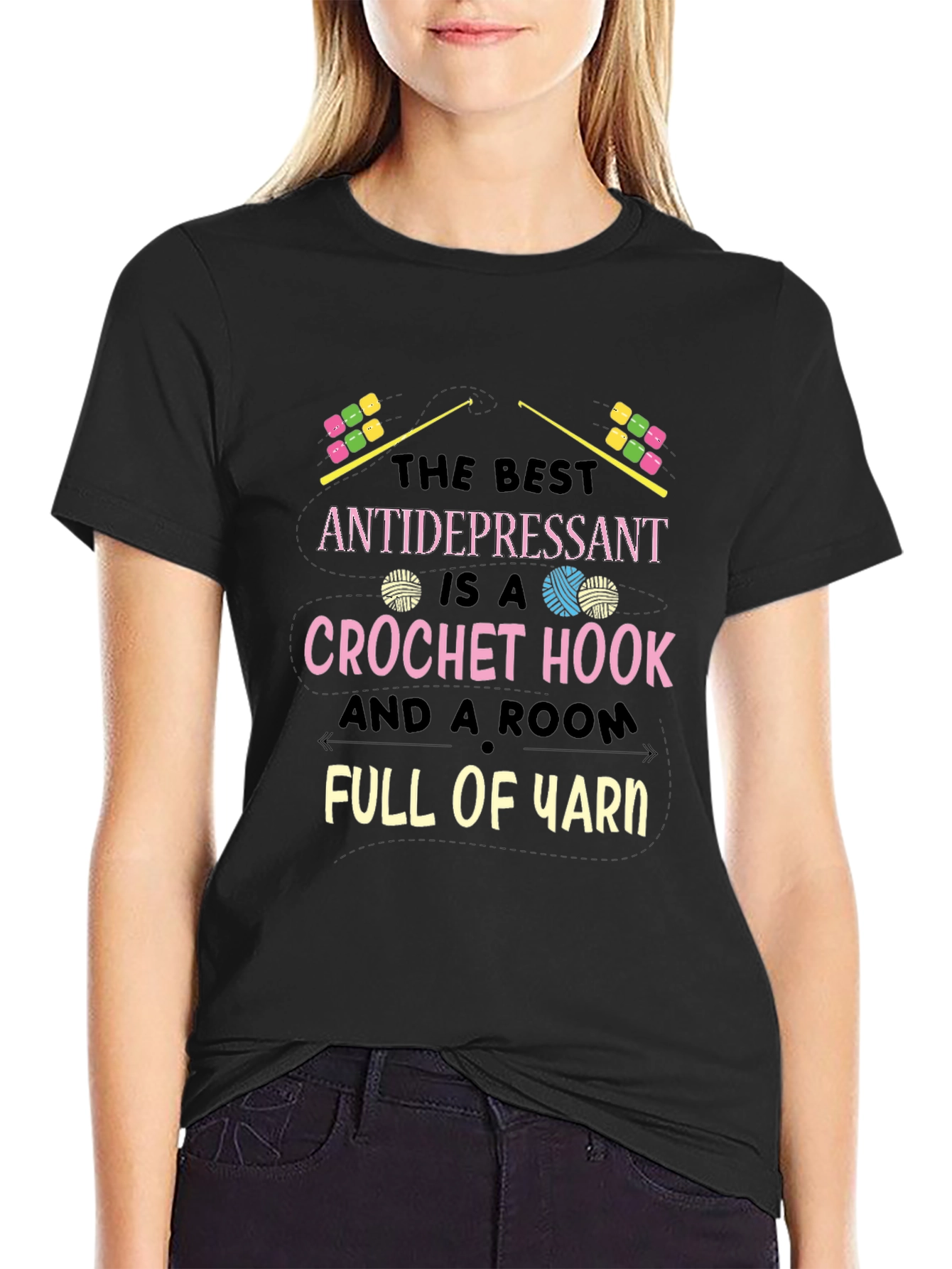 Crochet Lover T-Shirt - Best Antidepressant Yarn Tee