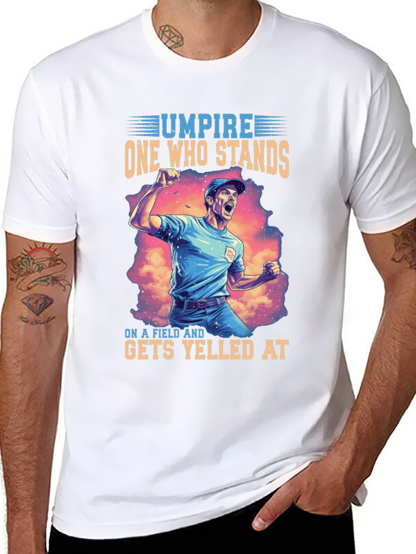 Umpire T-Shirt: One Who Stands Gets Yelled At