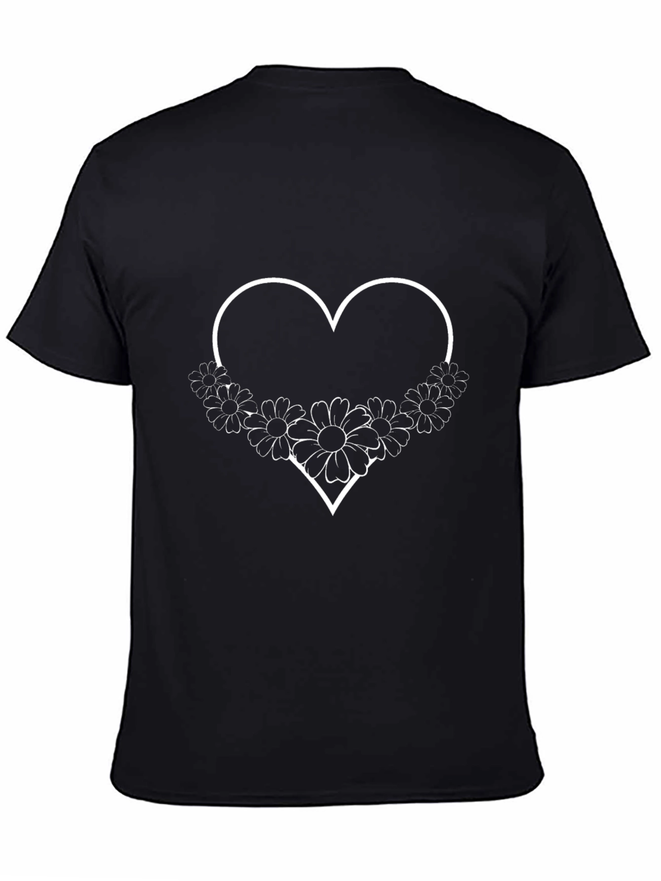 Floral Heart Graphic Tee - Stylish Casual Wear