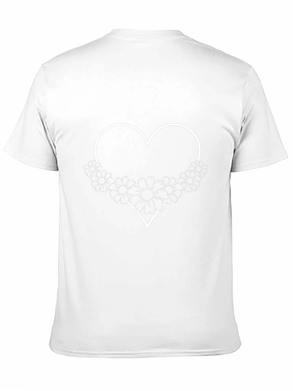Floral Heart Graphic Tee - Stylish Casual Wear