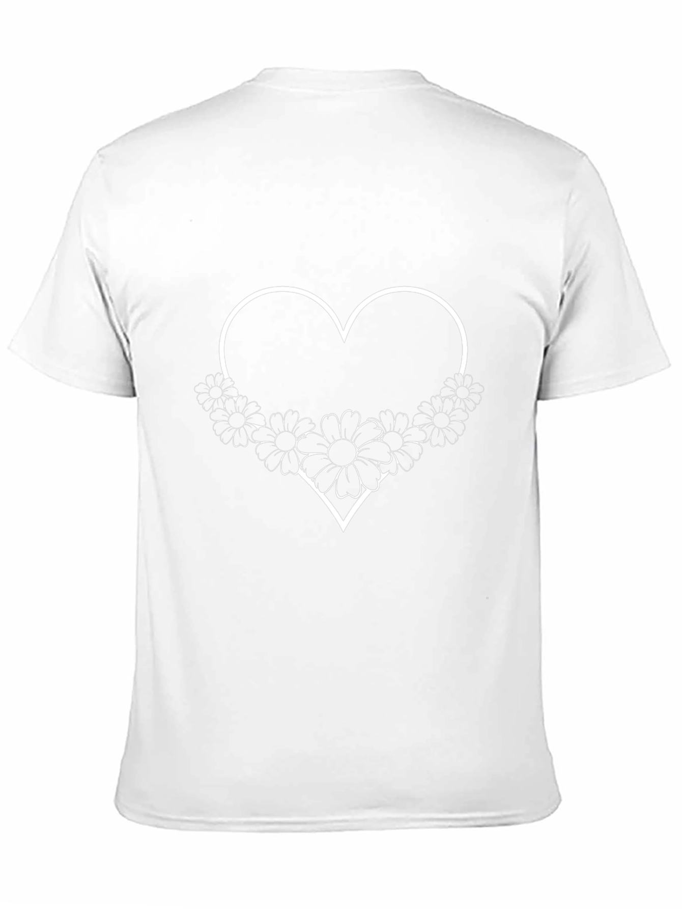 Floral Heart Graphic Tee - Stylish Casual Wear
