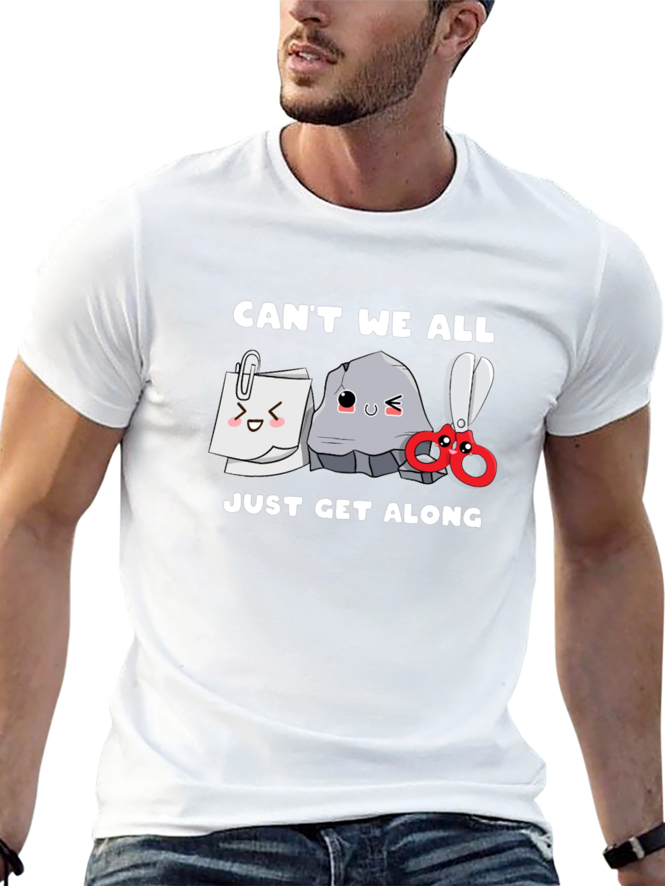 Rock Paper Scissors T-Shirt - Get Along Edition