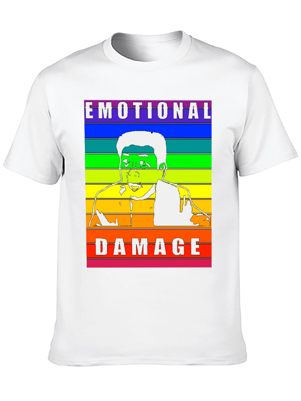 Emotional Damage Rainbow T-Shirt Funny Meme Gift