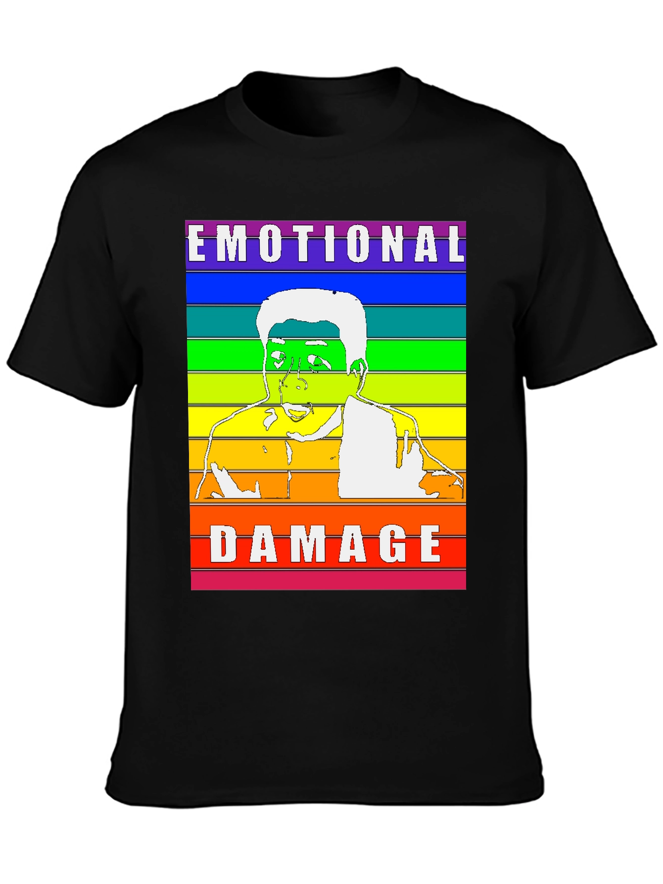 Emotional Damage Rainbow T-Shirt Funny Meme Gift
