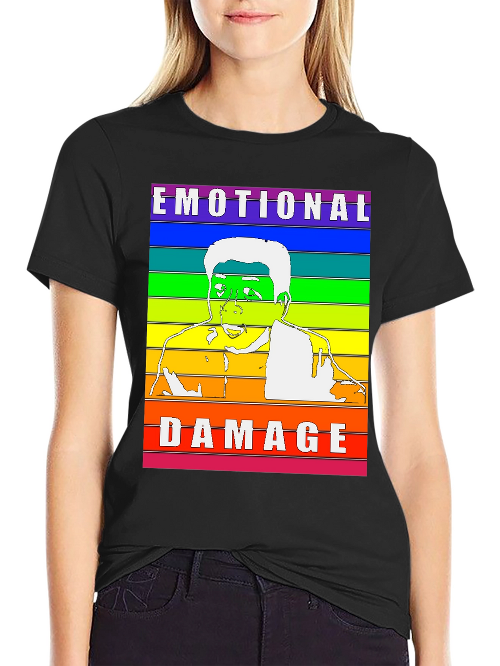 Emotional Damage Rainbow T-Shirt Funny Meme Gift