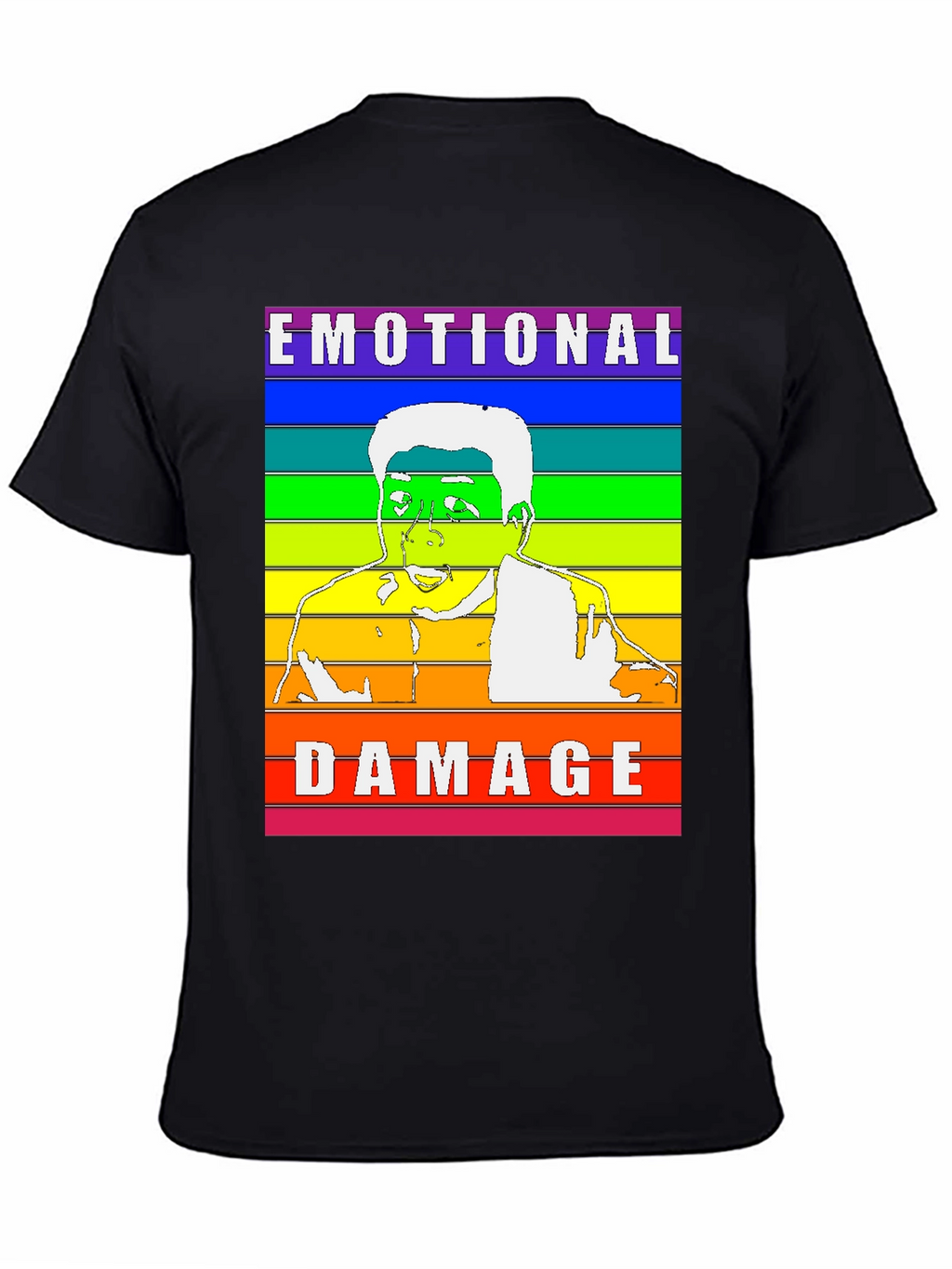 Emotional Damage Rainbow T-Shirt Funny Meme Gift