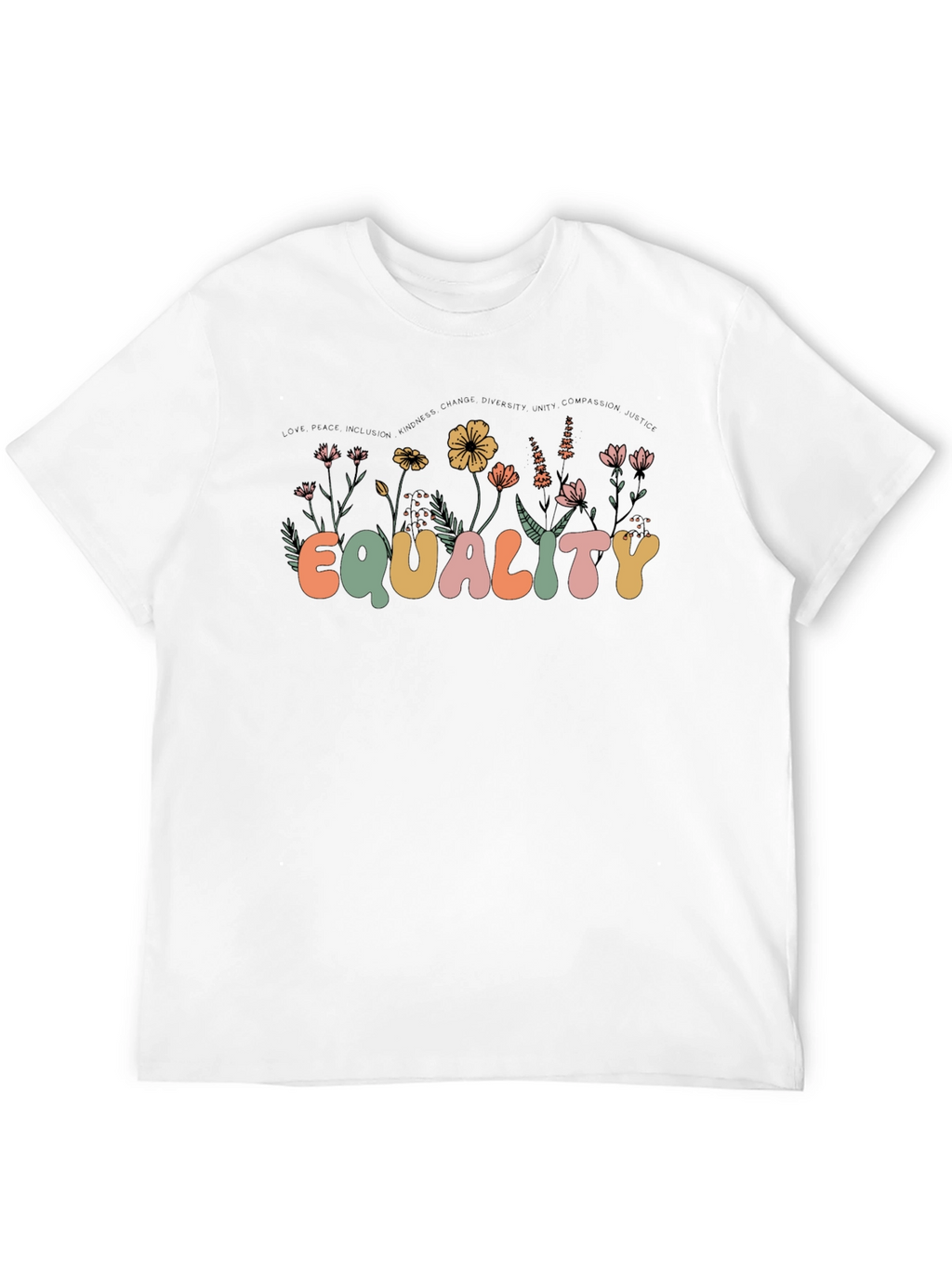 Equality Floral Graphic T-Shirt - Unisex