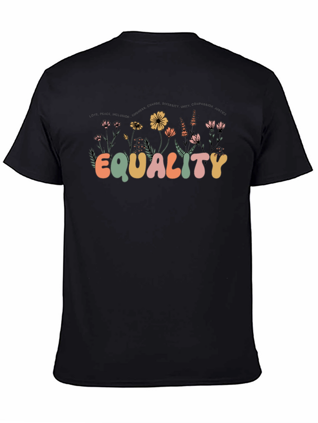 Equality Floral Graphic T-Shirt - Unisex