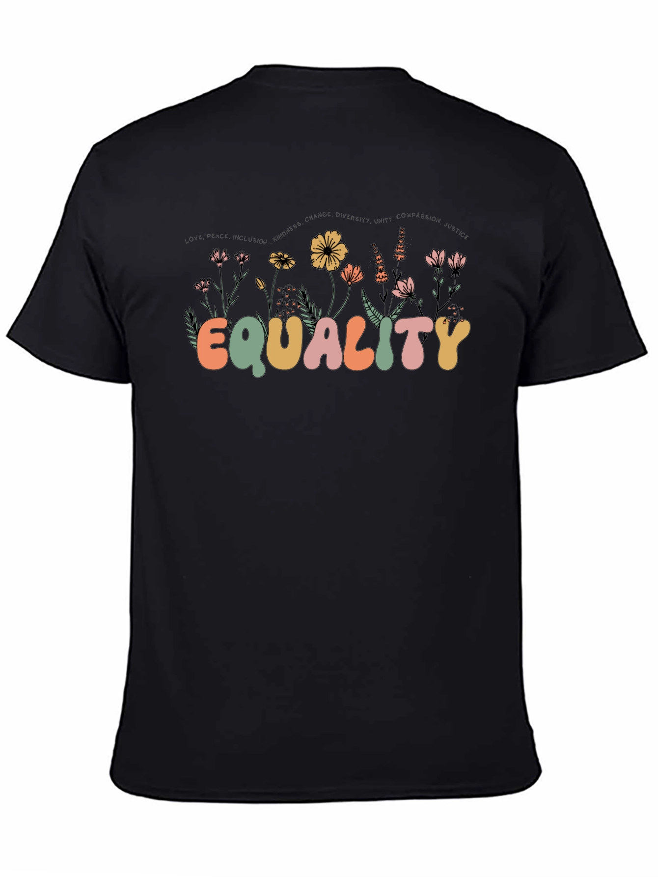 Equality Floral Graphic T-Shirt - Unisex