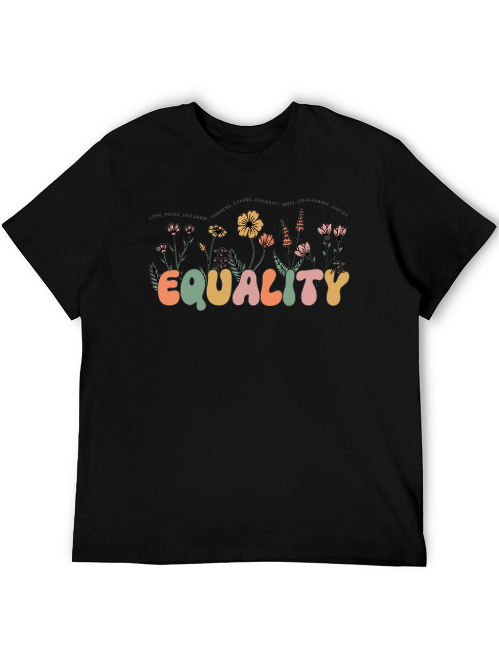 Equality Floral Graphic T-Shirt - Unisex