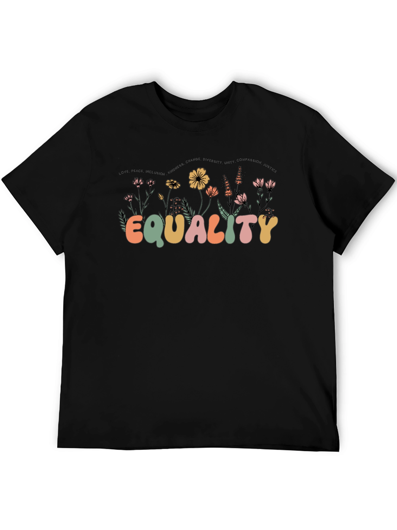 Equality Floral Graphic T-Shirt - Unisex