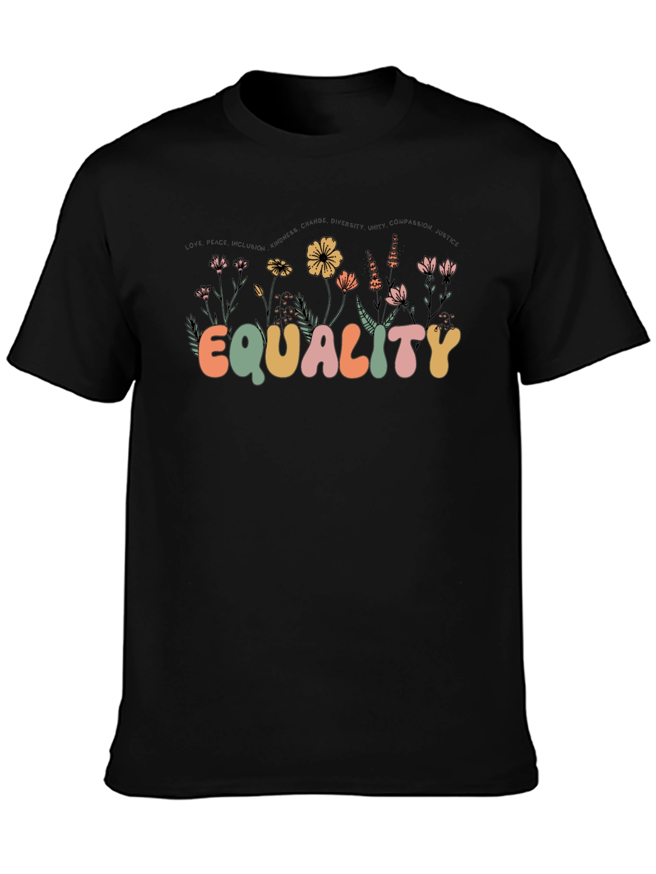 Equality Floral Graphic T-Shirt - Unisex