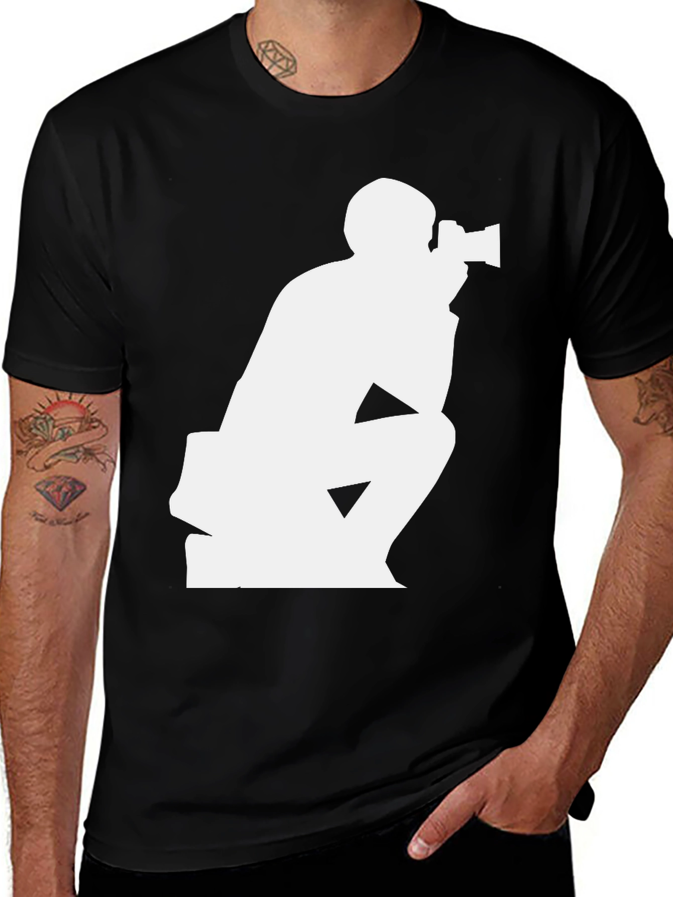 Photographer Graphic Tee - Black Unisex T-Shirt