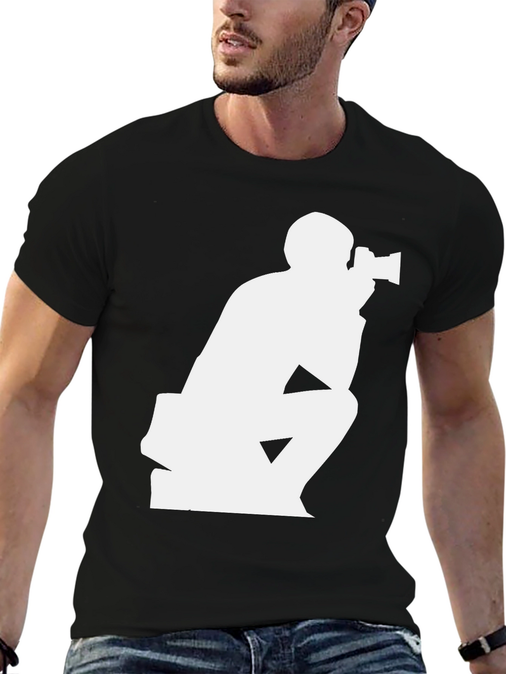 Photographer Graphic Tee - Black Unisex T-Shirt