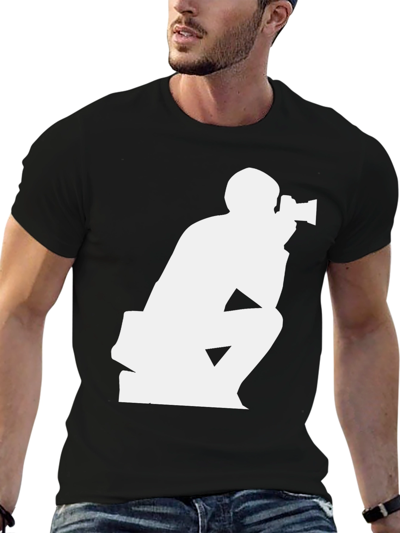 Photographer Graphic Tee - Black Unisex T-Shirt