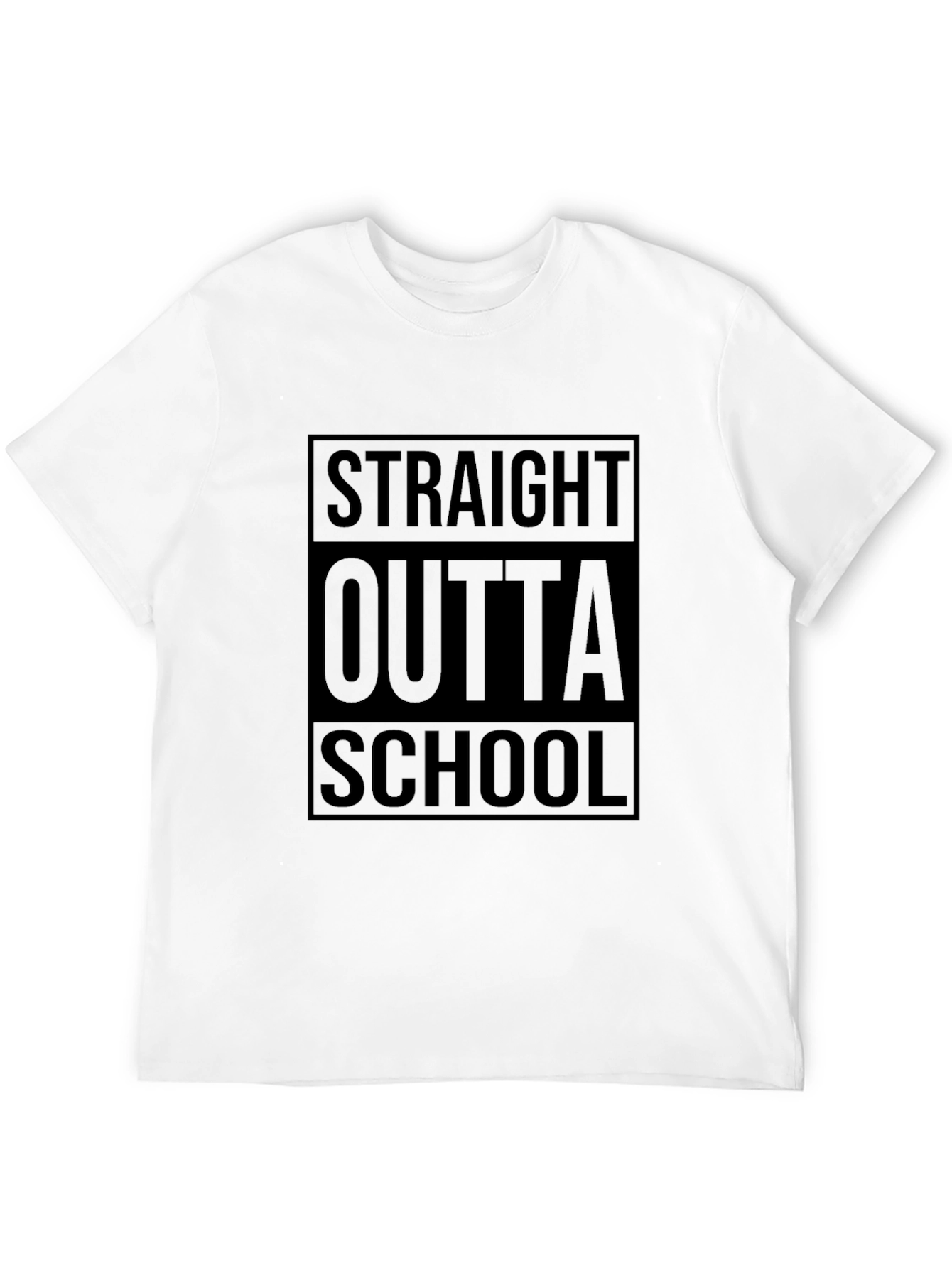 Straight Outta School Black T-Shirt