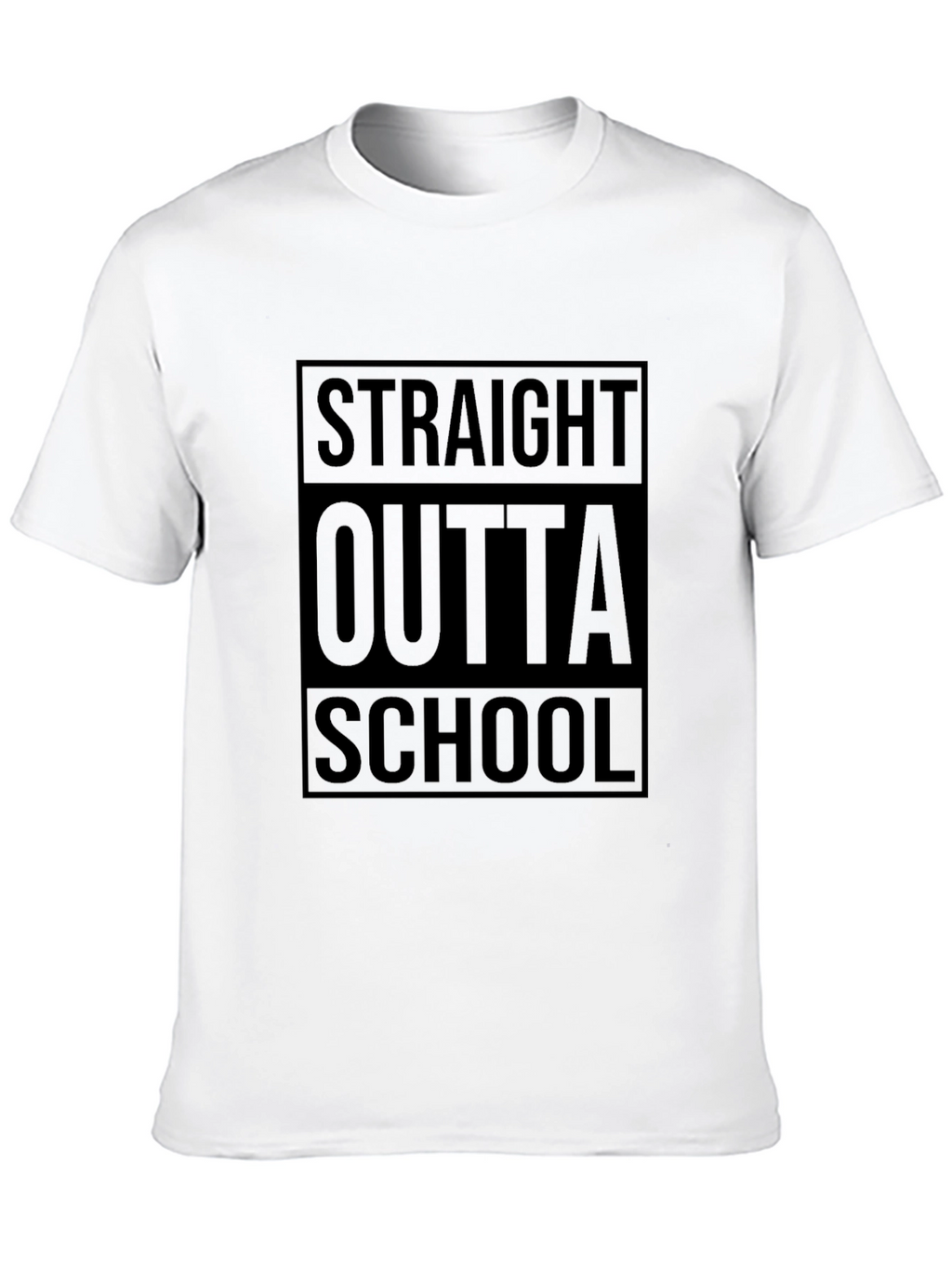 Straight Outta School Black T-Shirt