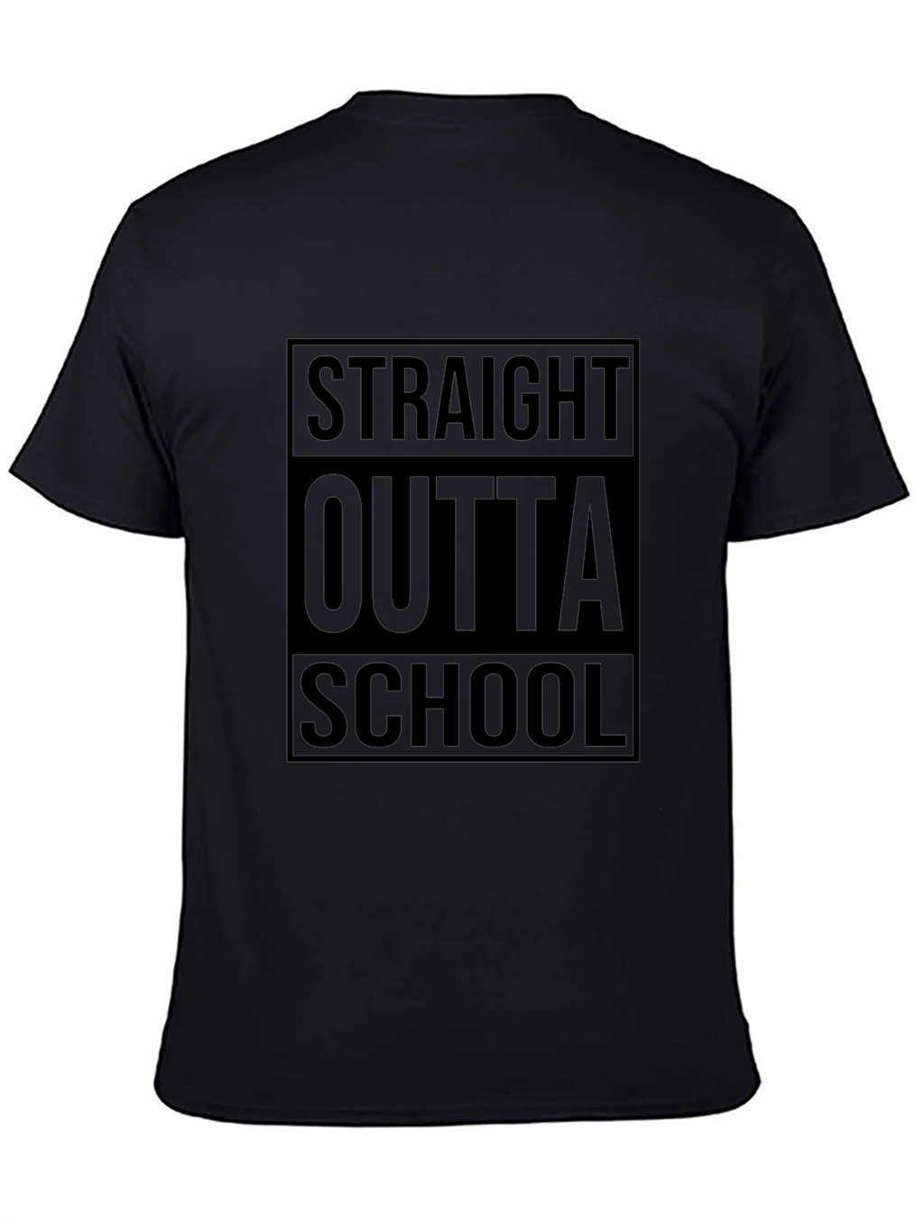 Straight Outta School Black T-Shirt