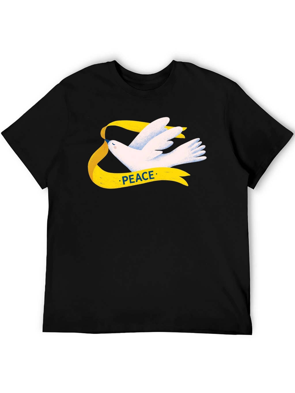 Peace Dove T-Shirt - Black Cotton Graphic Tee