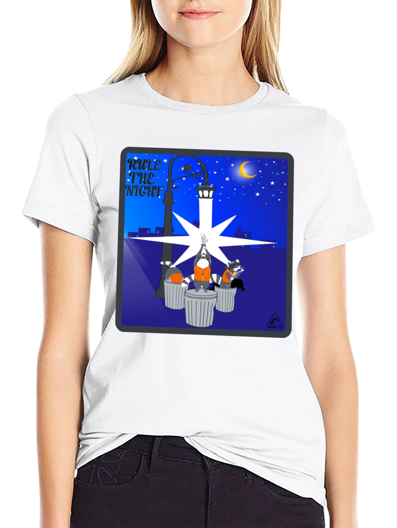 Rule the Night T-Shirt: Raccoon Bandits Design