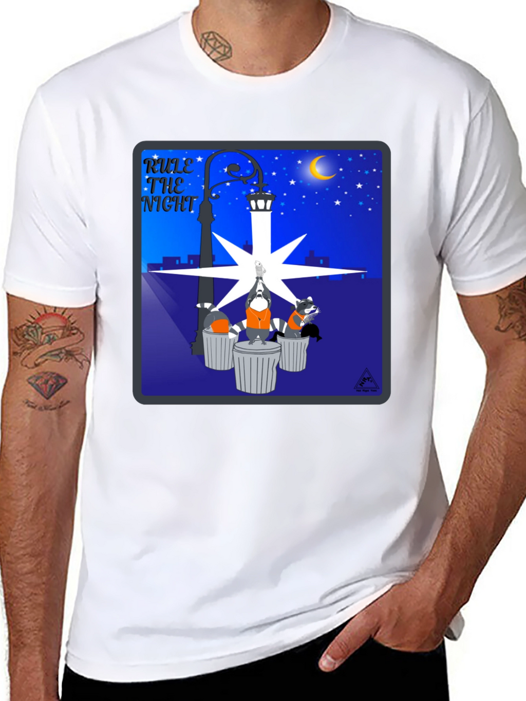 Rule the Night T-Shirt: Raccoon Bandits Design