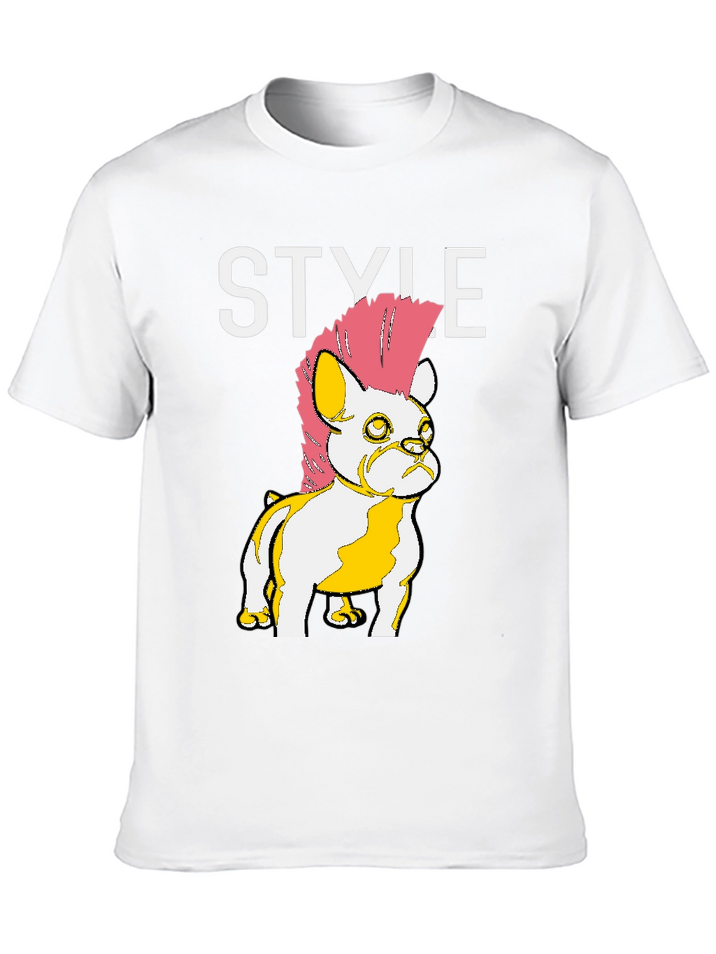 Punk Bulldog Style T-Shirt