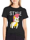 Punk Bulldog Style T-Shirt