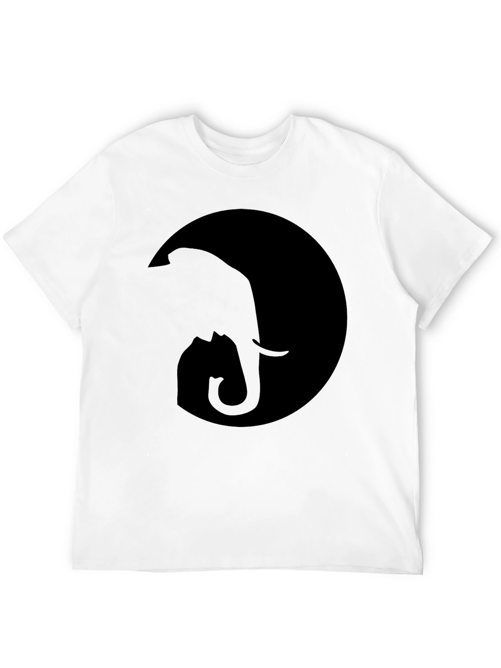 Elephant Moon Graphic Tee - Stylish Black Cotton T-Shirt