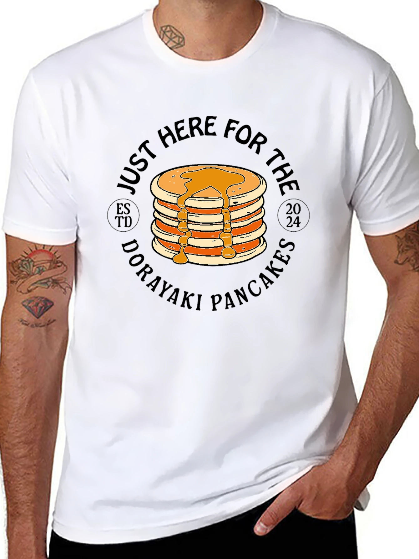 Just Here For The Dorayaki Pancakes T-Shirt