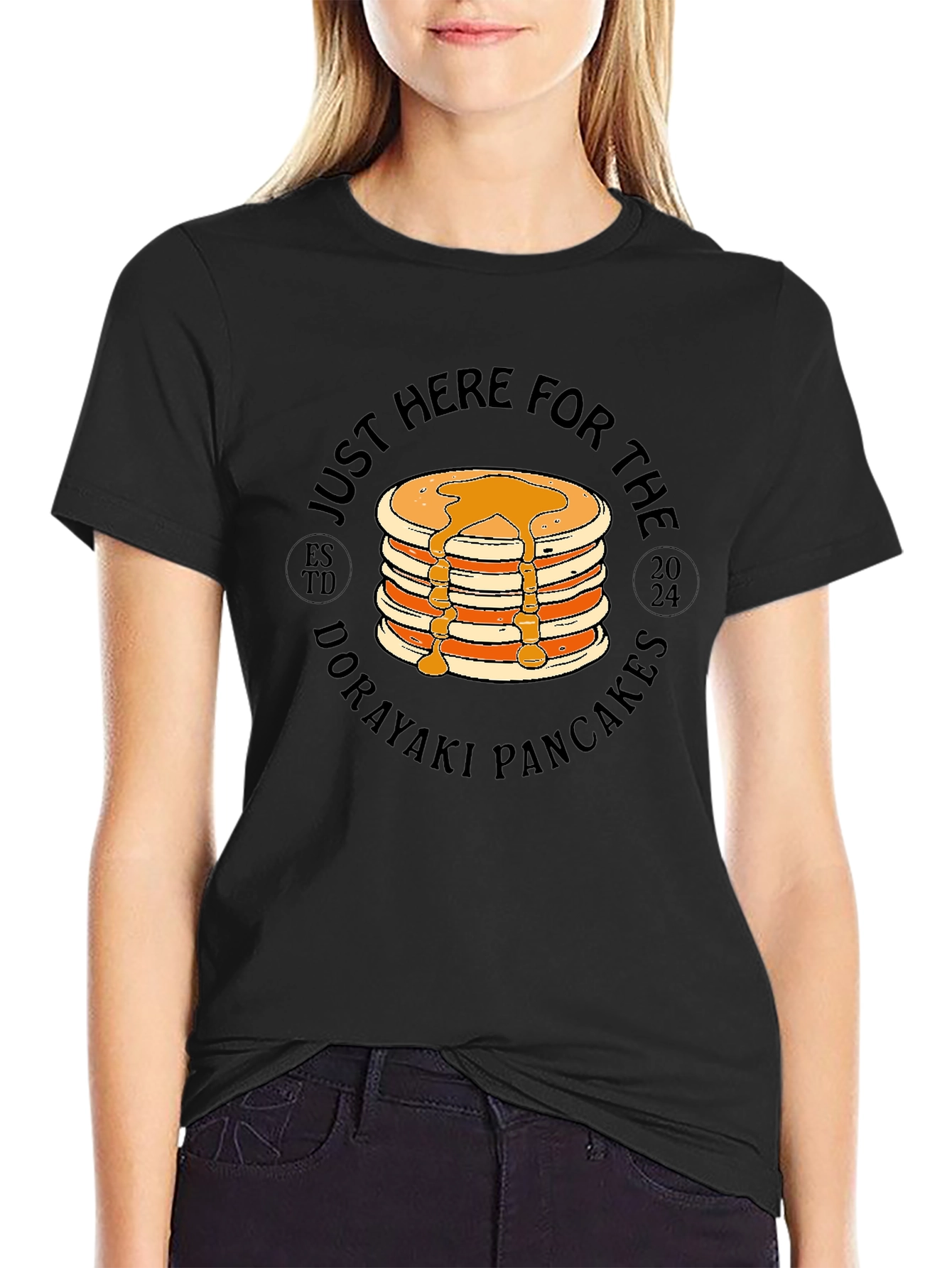 Just Here For The Dorayaki Pancakes T-Shirt