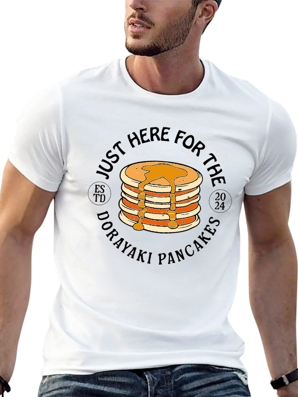 Just Here For The Dorayaki Pancakes T-Shirt