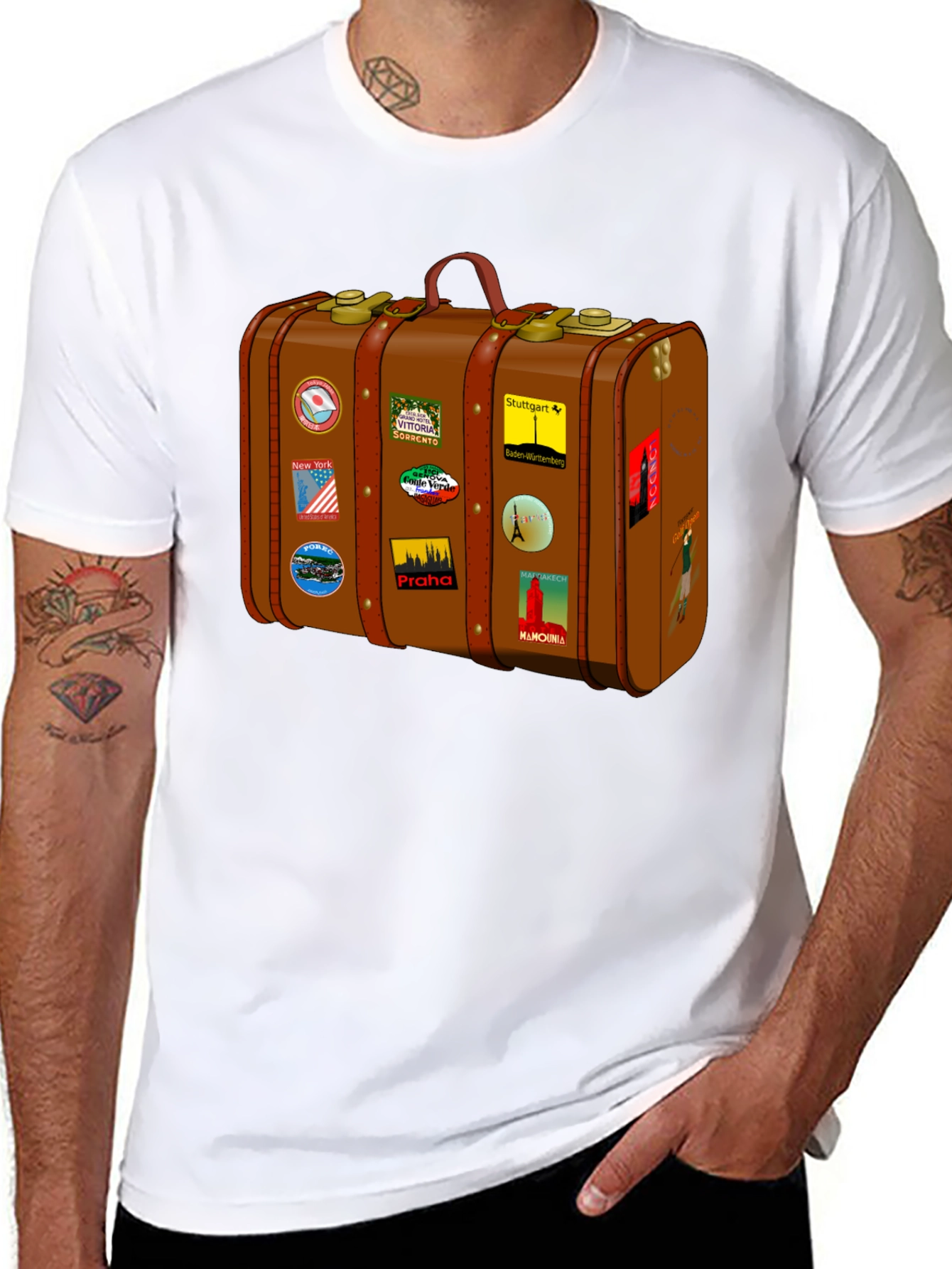 Suitcase Travel T-Shirt