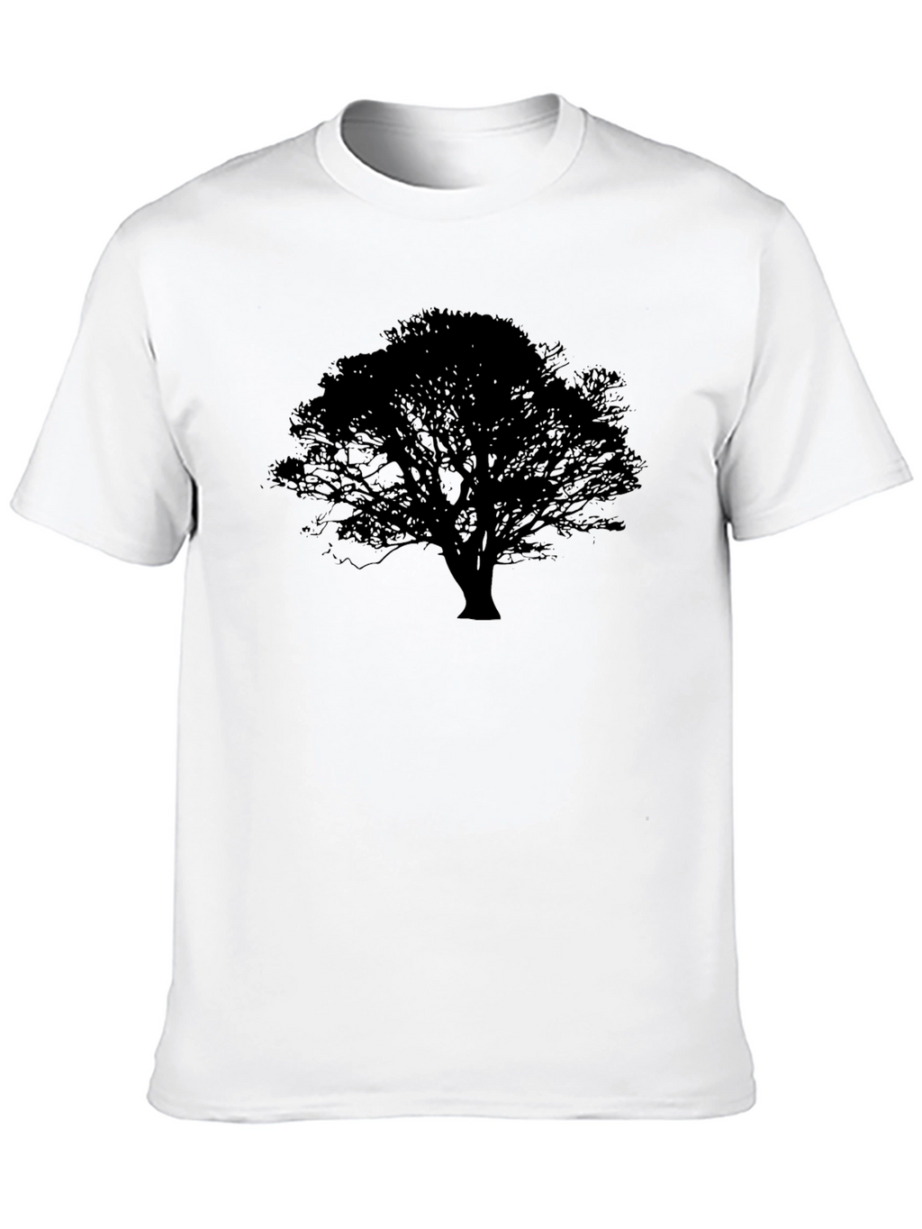 Mens Black Tree Graphic T-Shirt