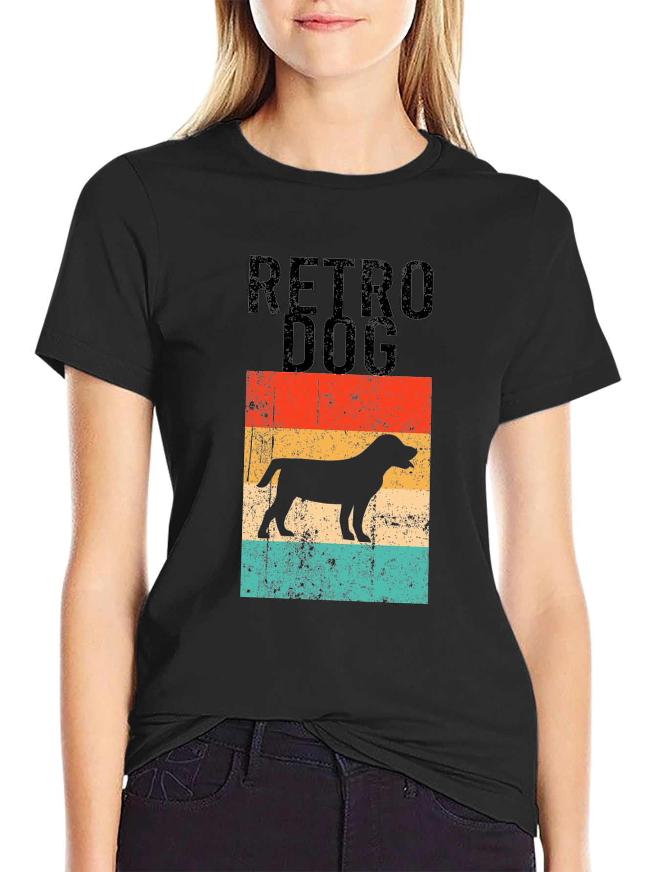 Retro Dog Graphic T-Shirt - Stylish Pet Lover Tee