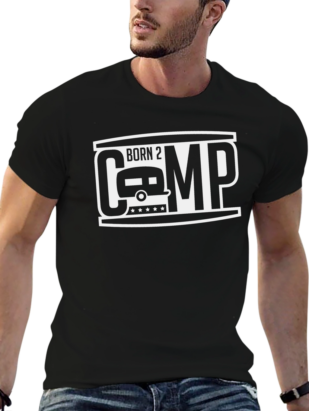 Born 2 Camp T-Shirt - Camping Adventure Tee