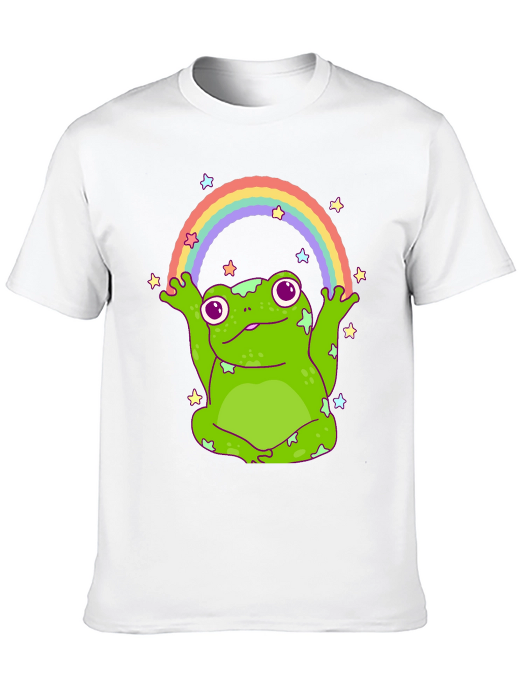 Rainbow Frog T-Shirt - Cute Graphic Tee