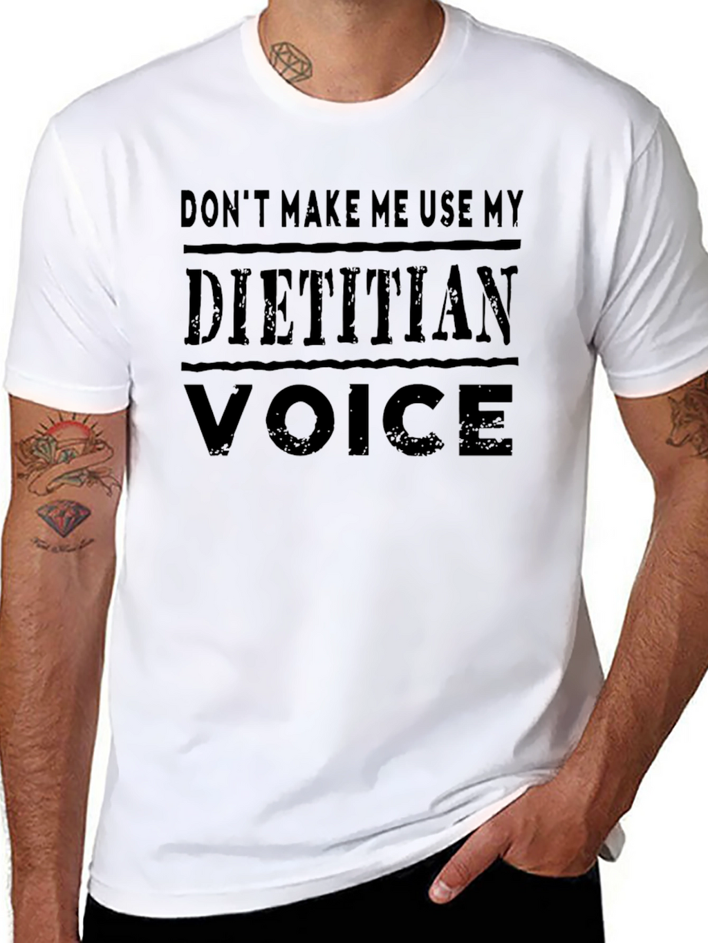 Dietitian Voice Funny Graphic T-Shirt